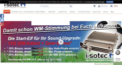 Desktop Screenshot of i-sotec.com